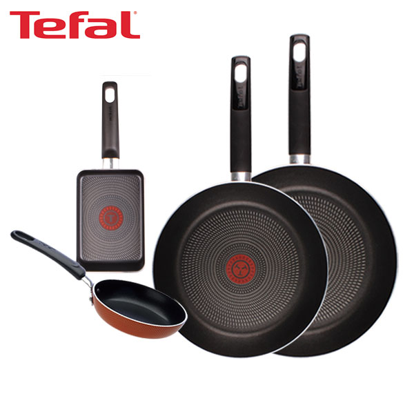 [테팔] 데코레이티브 시리즈 프라이팬 26cm+28cm+미니팬 12cm+사각 에그팬 12X18cm TFC-DS68EP12S18