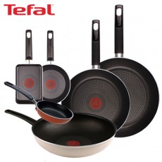 [테팔] 데코레이티브 시리즈 프라이팬 26cm+30cm+멀티팬 28cm+미니팬 12cm+미니팬 18cm+사각 에그팬 12X18cm TFC-DS630WEP3SET