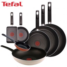 [테팔] 데코레이티브 시리즈 프라이팬 24cm+28cm+30cm+멀티팬 28cm+미니팬 12cm+미니팬 18cm+사각 에그팬 12X18cm TFC-DS4830WEP3SET