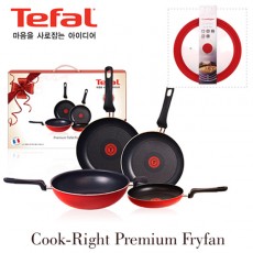 [테팔] 쿡라이트 프리미엄 4조
(20cm+24cm+28cm+30cm궁중팬) + 실리콘 멀티뚜껑 (26,28,30겸용)