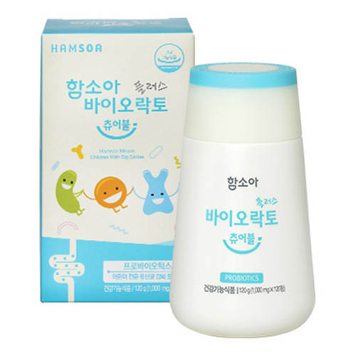 함소아 바이오락토플러스츄어블 1,000mg×120정 (1개월분)