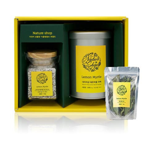 네이처샵 티&솔트 세트 선물패키지2 [티백 30포+허브소금150g+건잎10g]