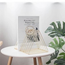 골드 삼각 프레임 철제 책꽂이 북홀더