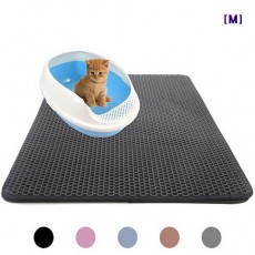 고양이 사막화방지 모래 발판 청소 매트 블랙 45*60(M)