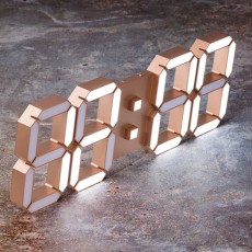 국산 시즌3 플라이토 골드 3D LED 벽시계 LG전구 38cm