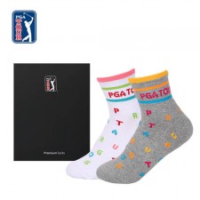 PGA TOUR 골프스포츠 양말(드라이쿨)
여성용 2족