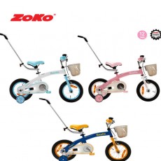 (19년 신제품)ZOKO 조코 비틀 12인치 체인자전거+보호자밀대