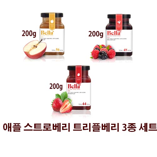 벨라잼 스트로베리 애플 트리플베리 3종 선물세트