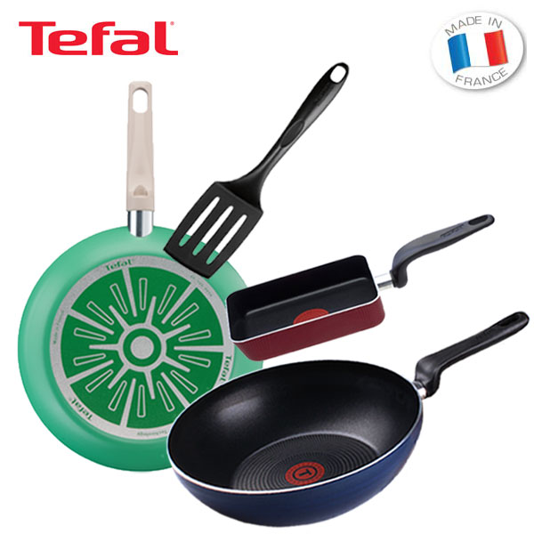 [테팔] 프레쉬무드 프라이팬 28cm+뒤집개+파워블루 멀티팬 28cm+사각에그팬 12*18cm  TFC-FM8STPBWEPS18