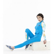 여성레쉬가드 집업세트 JRWSC-4 아쿠아블루 / 트레이닝복 요가복 집업