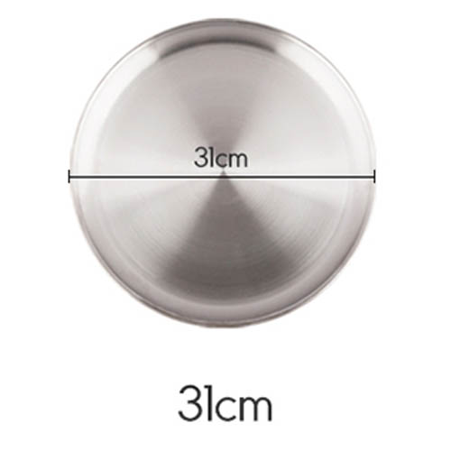 플라이토 국산 원형 스텐레스 다용도 쟁반 31cm