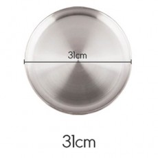 플라이토 국산 원형 스텐레스 다용도 쟁반 31cm