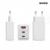 보스위즈 100W 3포트 초고속 충전기 어댑터 아답타 USB C타입 A타입 PD 멀티 고속 급속 퀵차지 노트북 휴대폰 BOS-100W2C1A