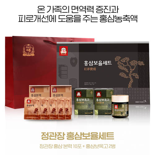 정관장 홍삼보율세트 (정관장 홍삼본력 40ml x 10포 + 정관장 홍삼보옥고 100g x 2세트 )