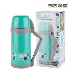 키친아트 스테인레스 보온병 1500ml (민트)