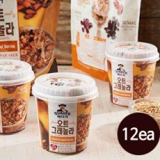 [한국야쿠르트] 퀘이커 오트 그래놀라 30g*12ea 컵