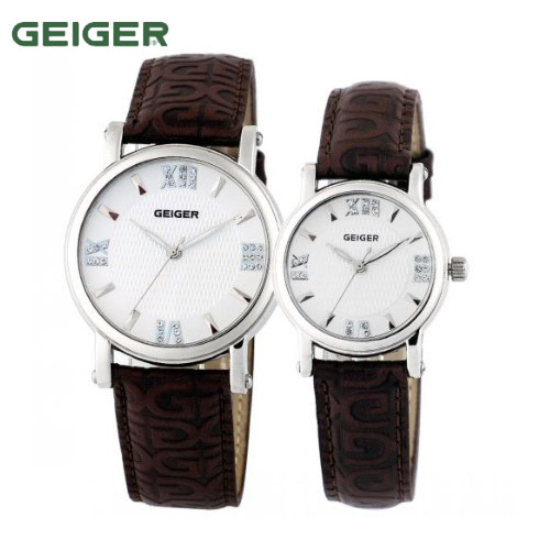 [GEIGER] 가이거 커플 가죽 시계 GE6008-1_WTBW (남,여 택1)