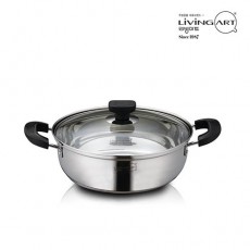 [리빙아트] 제로 스텐 24cm 전골 냄비