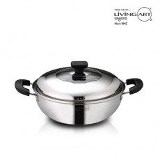 [리빙아트] 제로 스텐 26cm 찜 전골 냄비