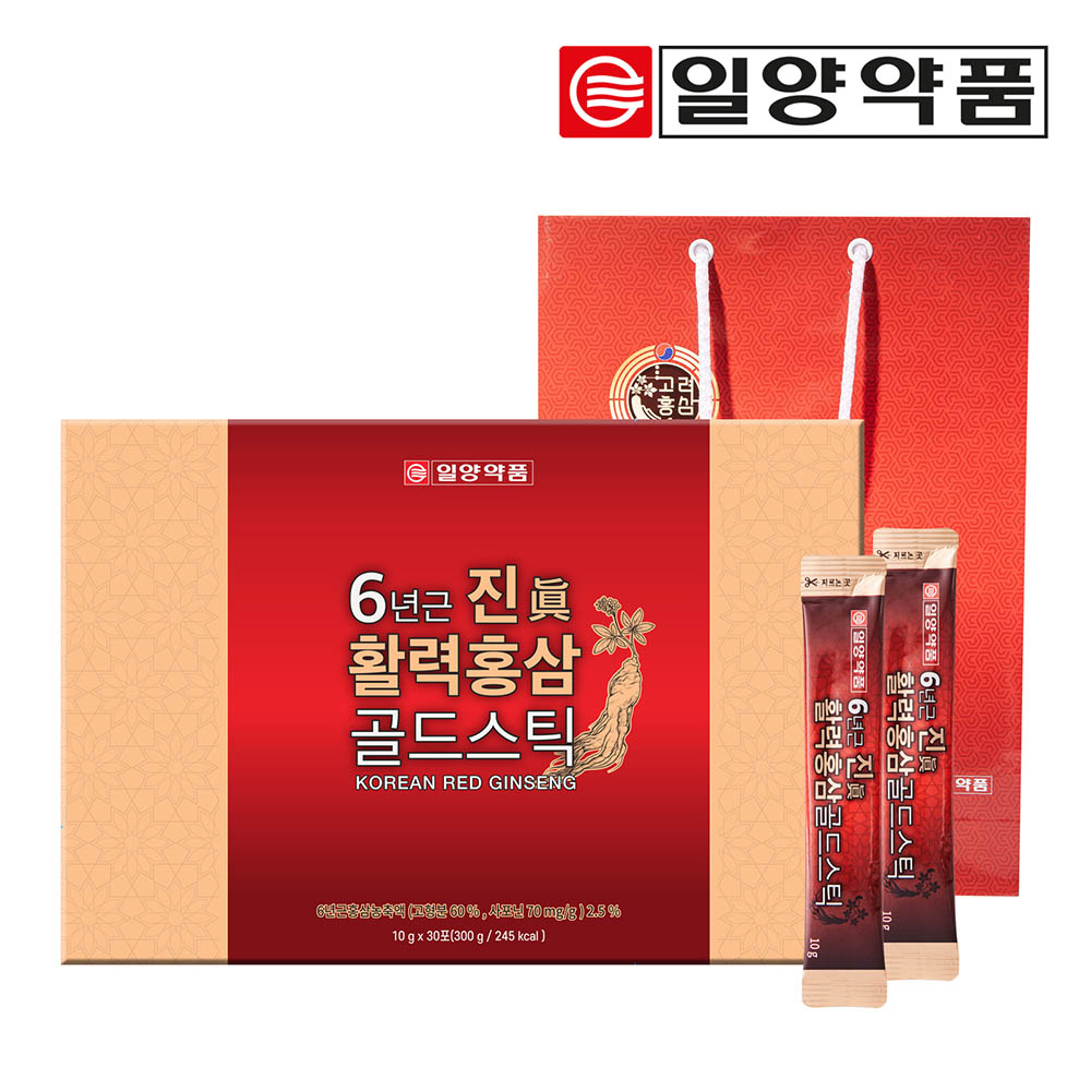 일양약품 6년근 활력홍삼 골드스틱 10g*30포