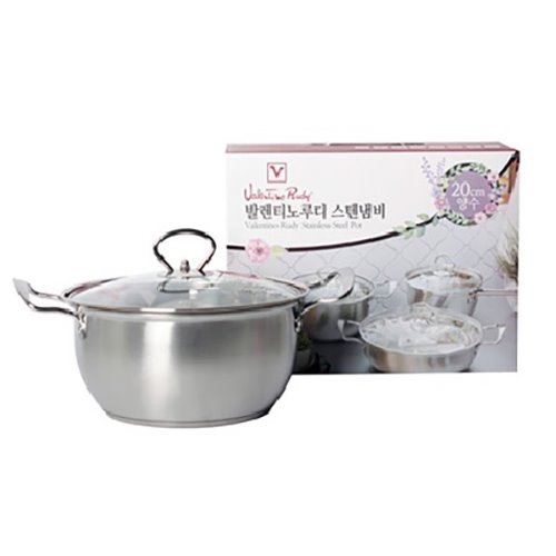 발렌티노루디 인덕션 스텐냄비 양수 20cm