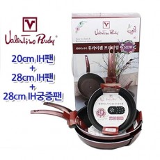 발렌티노루디 프리미엄 D세트 (20cm IH팬+28cm IH팬+28cm IH궁중팬)