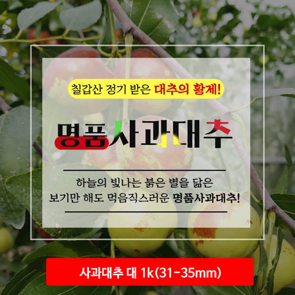 청양 사과대추 대 1k(31-35mm)