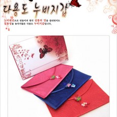 누비 통장지갑 일반형(색상랜덤)