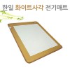 [한일생활과학]2020년형 프리미엄 5T 화이트사각 전기매트 더블(1400*2000mm)