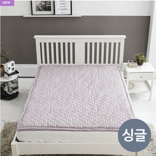 [더조은잠] 마이크로모달 온열DC 탄소섬유매트 싱글 웨이브핑크