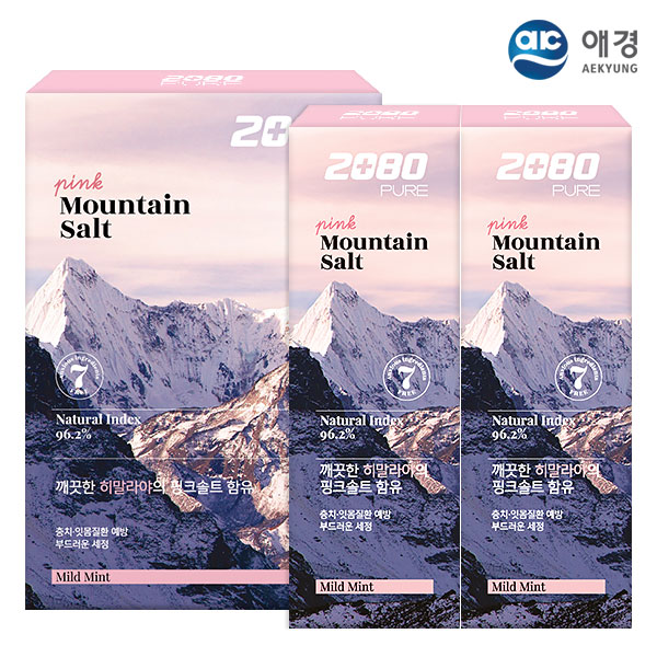 (종이케이스)2080히말라야핑크솔트치약100g 2P