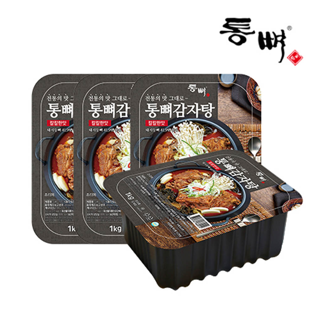 통뼈 감자탕 칼칼한맛 4팩