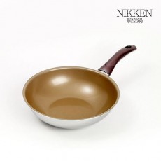 [NIKKEN] 항공 니켄 스핀 프리코팅 웍팬 28cm W/P