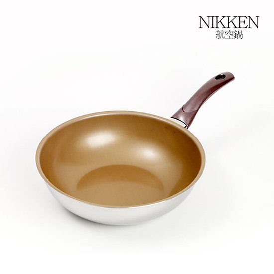 [NIKKEN] 항공 니켄 스핀 프리코팅 웍팬 30cm W/P