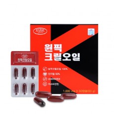 에버그린 원픽 크릴오일 [1,000mg X 60캡슐] 남극 크릴오일100%