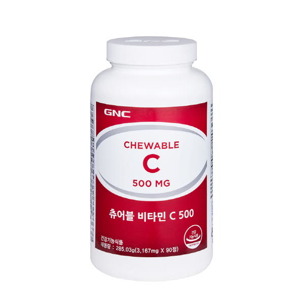 GNC 츄어블비타민C 500 (90정)
