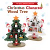 Christmas Character Wood Tree 산타 CMWT1001