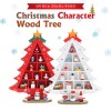 Christmas Character Wood Tree 하우스 大 CMWT1004
