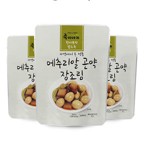 죽이야기 메추리알 곤약 장조림 100g x 5ea