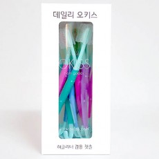 오키스 혀클리너겸용칫솔 세트 15pcs/색상랜덤
