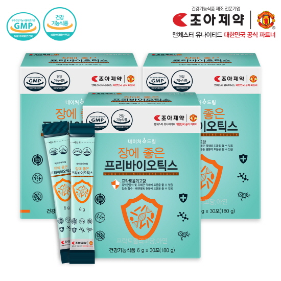 조아제약 장에 좋은 프리바이오틱스 6g*30포*3박스