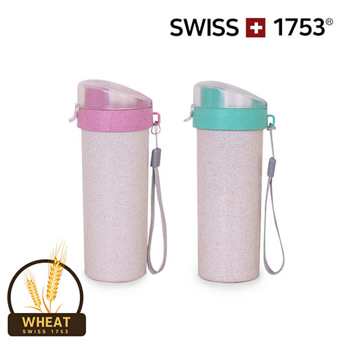 스위스 1753 친환경 밀 텀블러 400ml Ⅹ 2개(핑크1+블루1)