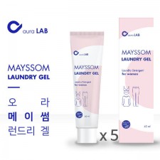 [메이썸] 런드리겔 자연유래 프리미엄 휴대용 세탁세제 60ml *5ea/ 여행용세제