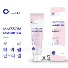 [메이썸] 런드리겔 자연유래 프리미엄 휴대용 세탁세제 60ml *5ea/ 여행용세제