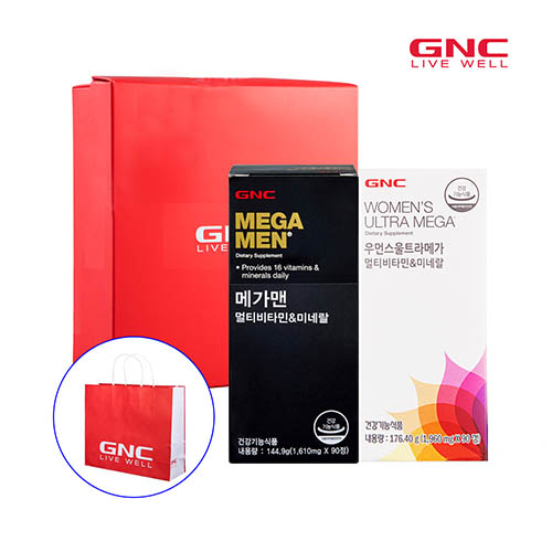 GNC 남녀멀티비타민세트(메가맨 90정 90일분 * 우먼스울트라메가 90정 90일분)