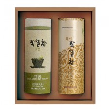 [M22-211]전통식품명인 제54호_서민수 차(茶)명인 특선삼각, 정선녹차 선물세트