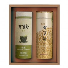 [M22-211]전통식품명인 제54호_서민수 차(茶)명인 특선삼각, 정선녹차 선물세트