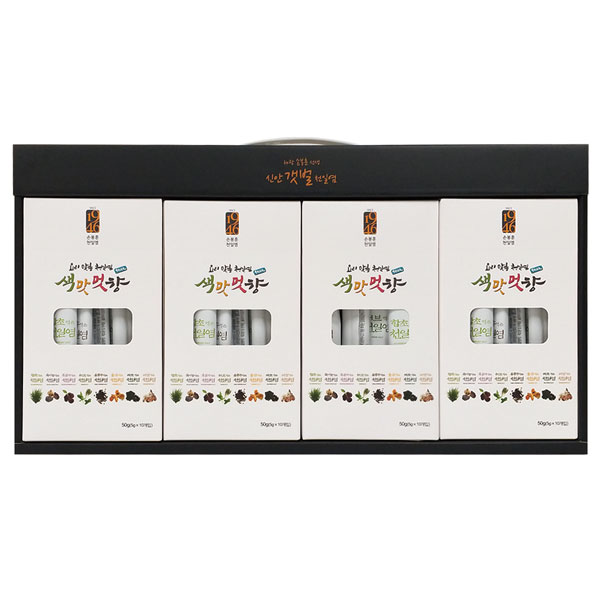 [Q13-134]손봉훈 신안갯벌천일염_8가지 맛 스틱 천일염 색,맛,멋,향 세트