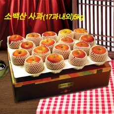 [20년 설] 고당도 소백산 사과 5kg (17과내외)