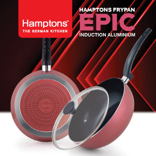 [Hamptons] 독일 햄튼 에픽 인덕션 다이아몬드후라이팬 3종세트 HTE-28F28W28G